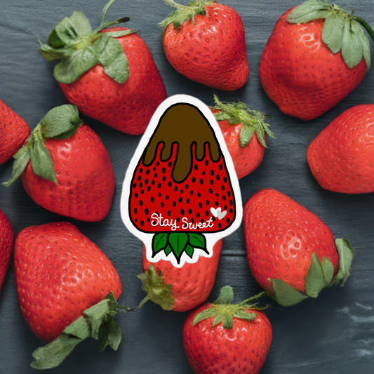 Chocolate Covered Strawberry Sticker