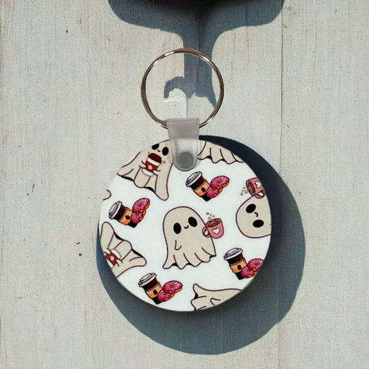 Coffee Ghost Keychain